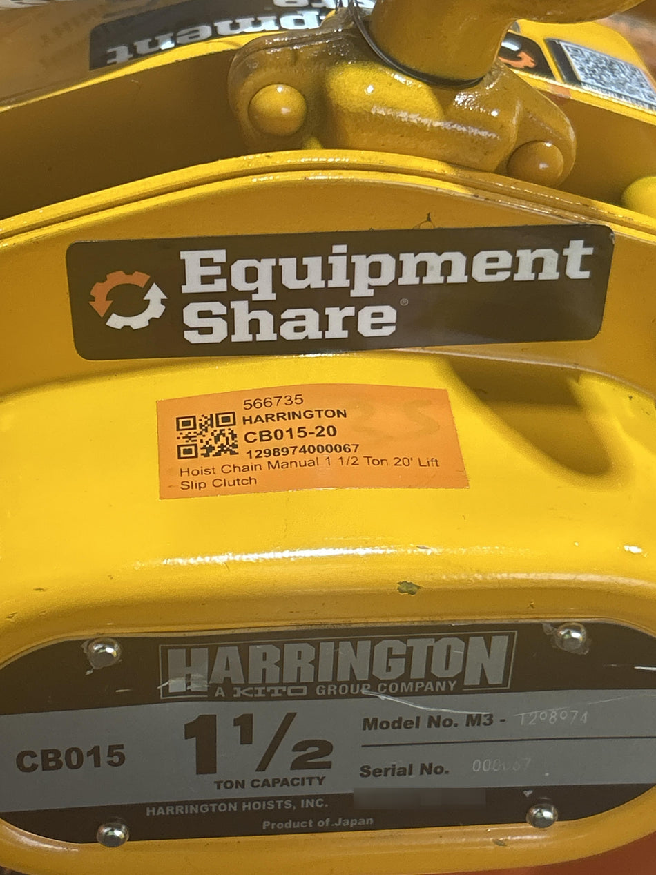 2025 HARRINGTON CB015-20