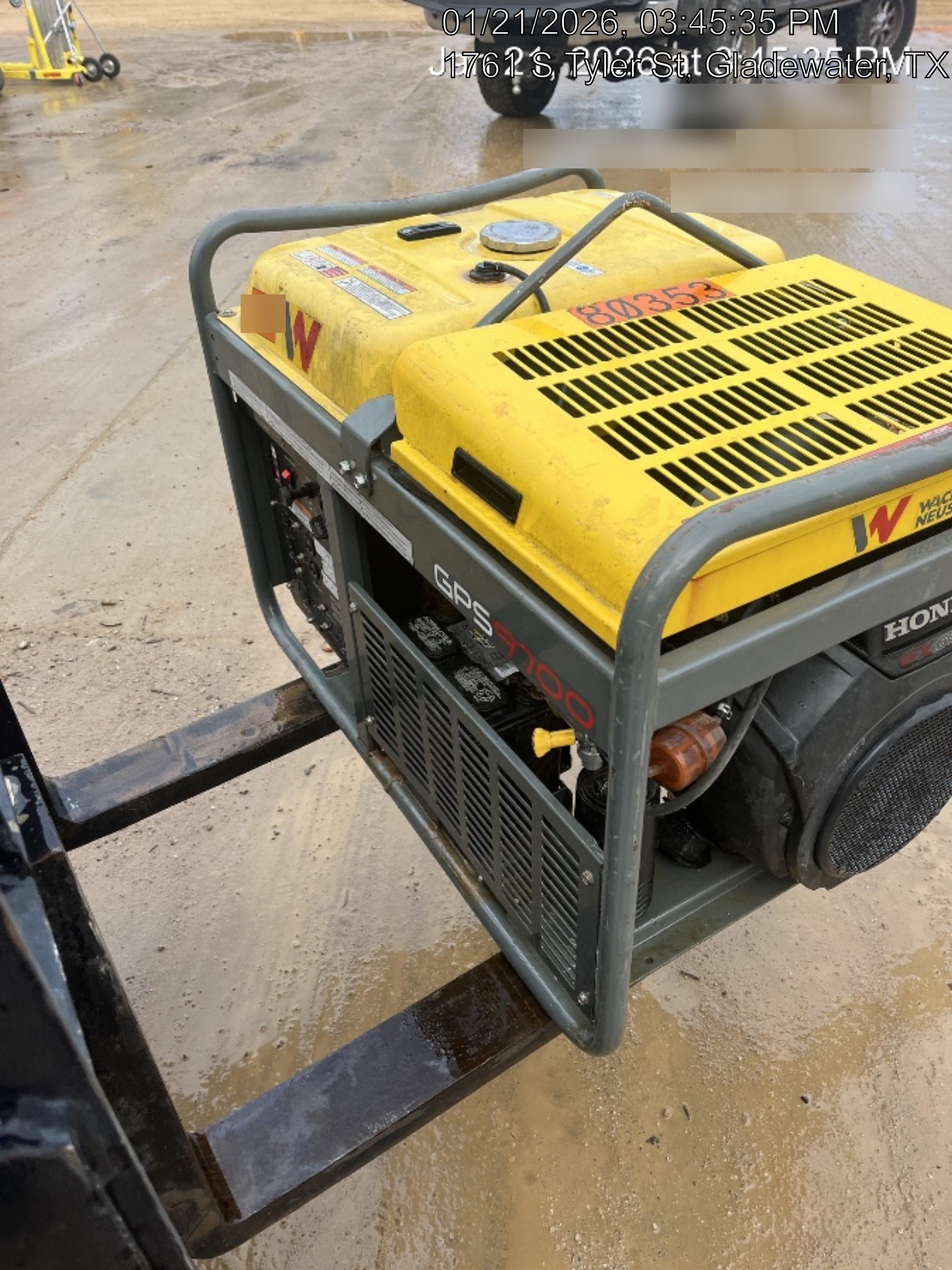 2020 Wacker Neuson GPS9700V Standard, Includes Wheel Kit P/N: 5100042221