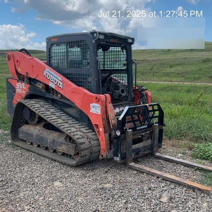2019 Kubota SVL95-2S Cab/Heat/Air, Standard Tracks, Standard Flow w/Manual QC, 80" HD Tooth Bucket