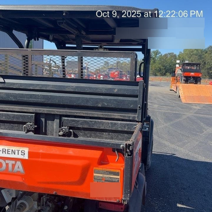 2019 Kubota RTV-X1140 4wd Utility Cart, LED Strobe, Windshield Tempered Glass, Plastic Canopy, Wire Harness Kit, Backup Alarm