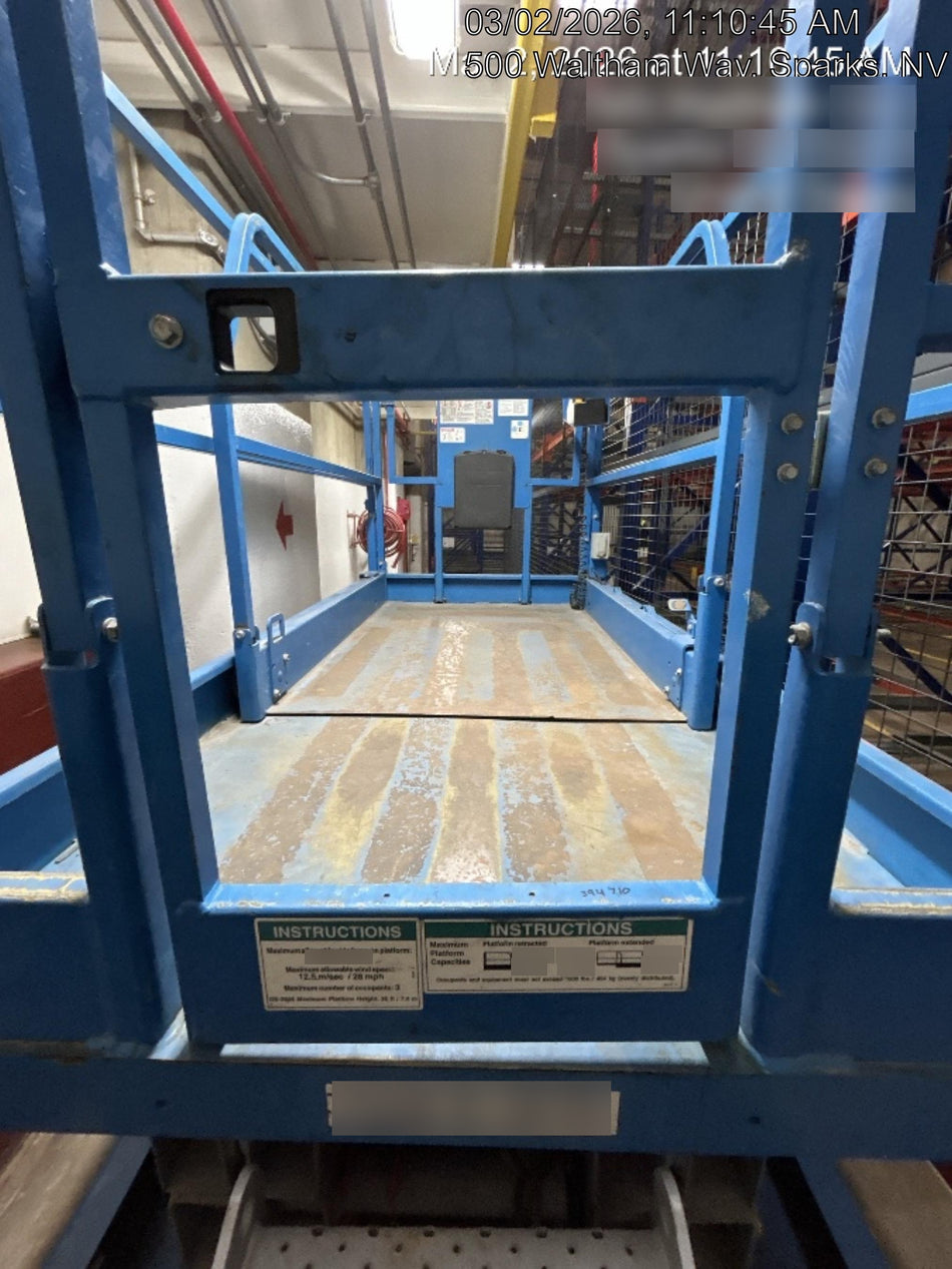 2019 Genie GS-2646 folding rails with full height swing gate