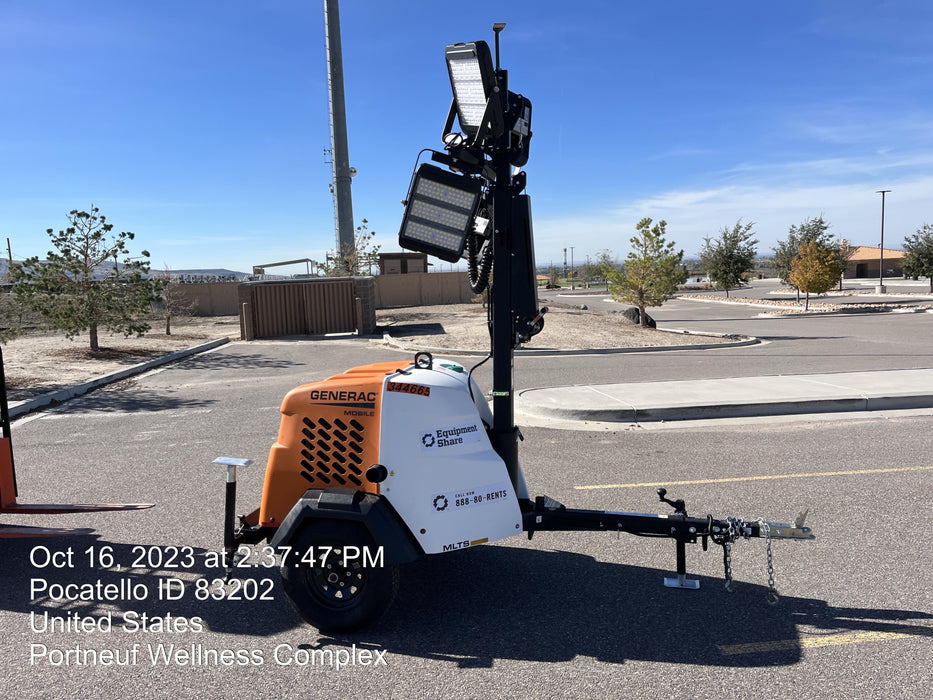 2023 Generac MLT2 Diesel, Flex Switch 120V Input, Powerzone Controller, (4) 320W LED Lights, 4kW Generator, 39.9 Gal Fuel Tank, 2" Ball, T3