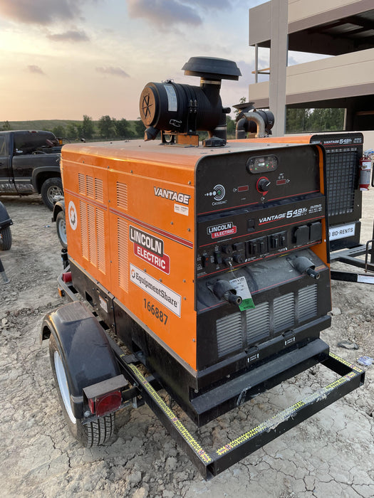 2021 Lincoln Electric Vantage 549X Ready Pak 3, ORANGE (includes trailer, cable rack, fender light kit)