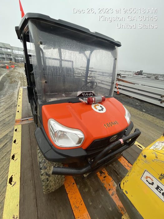 2021 Kubota RTV-X1140W-H Plastic Canopy, Windshield Acrylic Clear, LED Strobe Light, Wire Harness Kit, Back up Alarm
