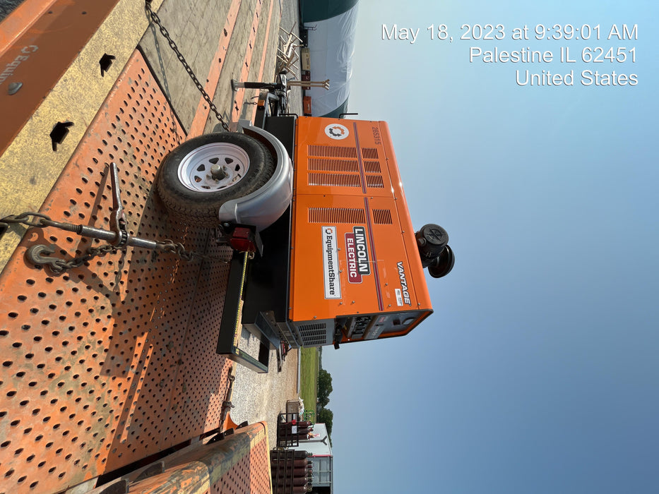 2022 Lincoln Electric Vantage 549X Crosslink Technology, Trailer Mounted, ES Decals, T3