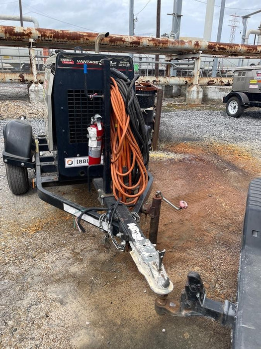 2019 Lincoln Electric Vantage 322 Welder Ready-Pak 3, Two wheel trailer, Fender and Light kit, Cable Rack