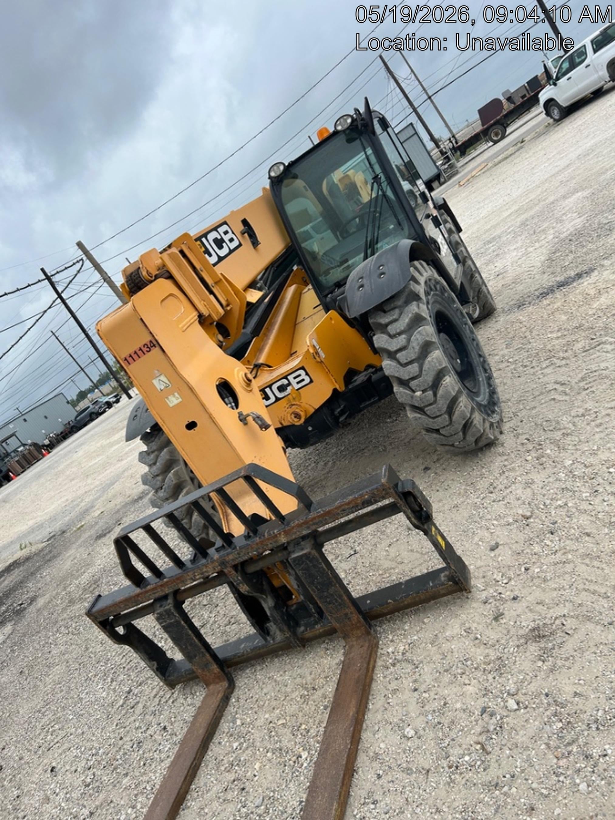 2020 JCB 509-42 Cab/Heat/Air, Solid Tires, Work Lights, Beacon, Aux Hydraulics, Back up Alarm, Lifting Eye, ES Decals