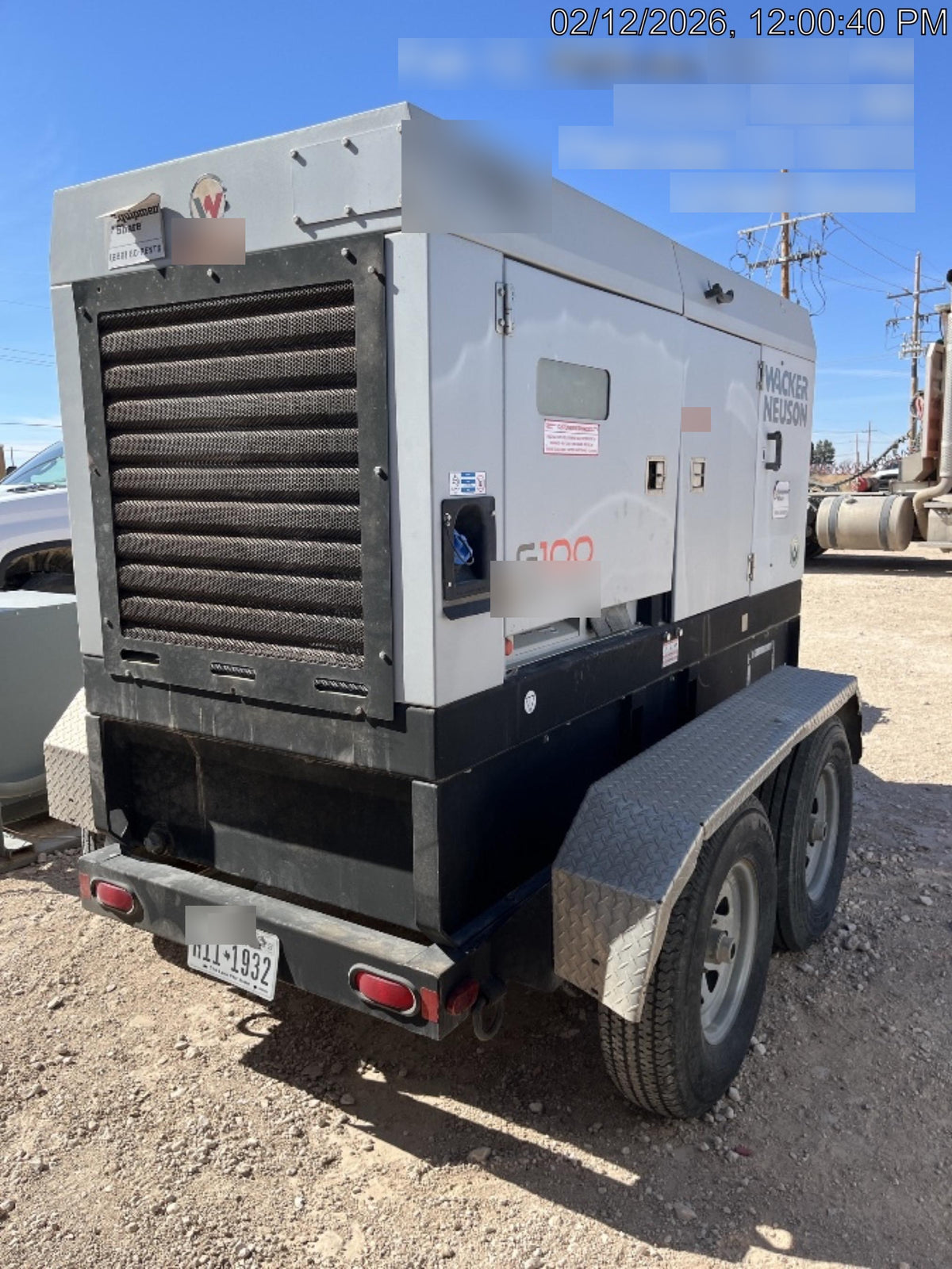 2018 WACKER NEUSON G100