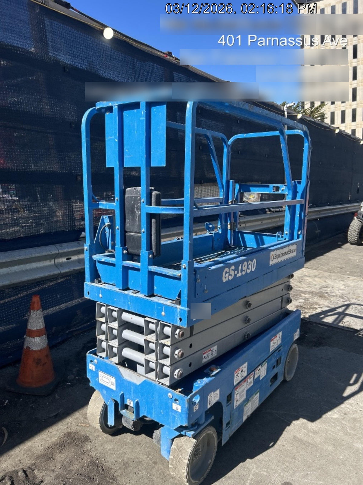 2019 Genie GS-1930 Half Height Swing Gate, 800W Inverter