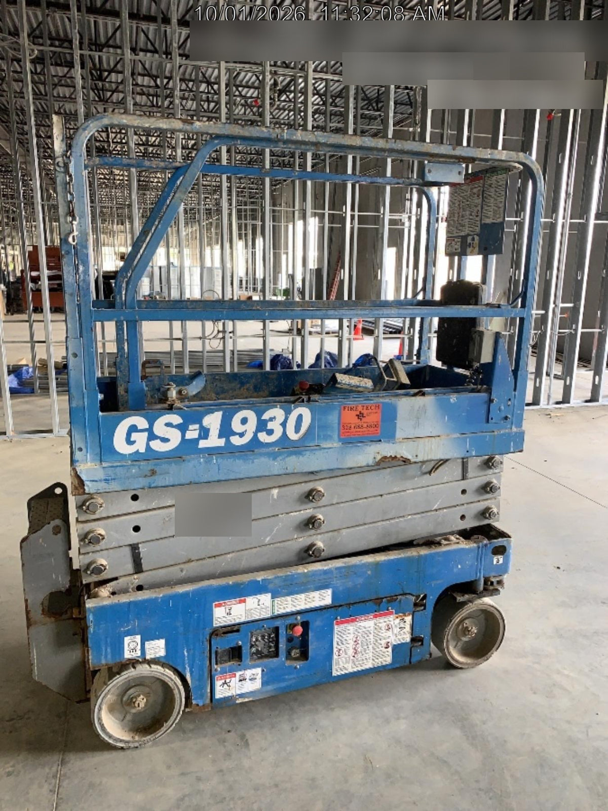 2019 Genie GS-1930 Fixed Rails with Chain Entry