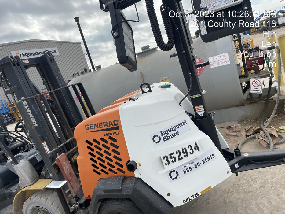 2023 Generac MLT2 Diesel, Flex Switch 120V Input, Powerzone Controller, (4) 320W LED Lights, 4kW Generator, 39.9 Gal Fuel Tank, 2" Ball, T3