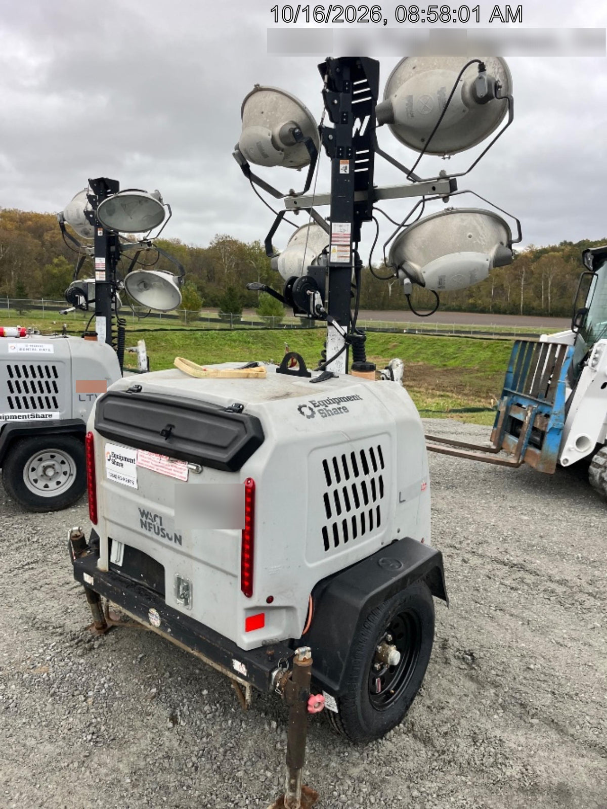 2019 Wacker Neuson LTV6L-MH Wacker Neuson LTV6L Mobile Light Tower w/Fuel Level Sensor Installed