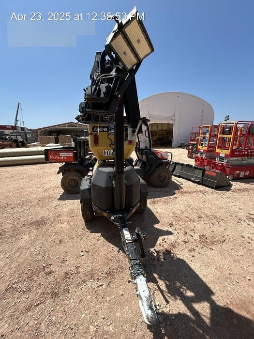 2022 Allmand NLV3GR (4) LED Light Fixture 350W, 23' Vertical Mast, 3kW Prime, Towable, Deep Sea L401, Leveling Jacks, Yanmar T4F 5.8hp