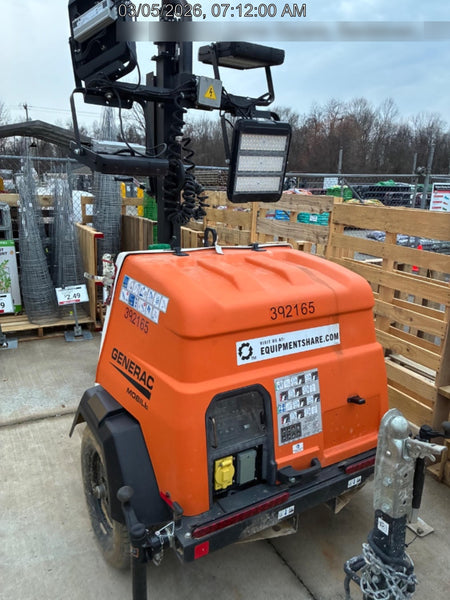 2024 Generac MLT2 Diesel, Flex Switch 120V Input, Powerzone Controller, 
(4) 320W LED Lights, 4kW Generator, 39.9 Gal Fuel Tank, 2" Ball, T3