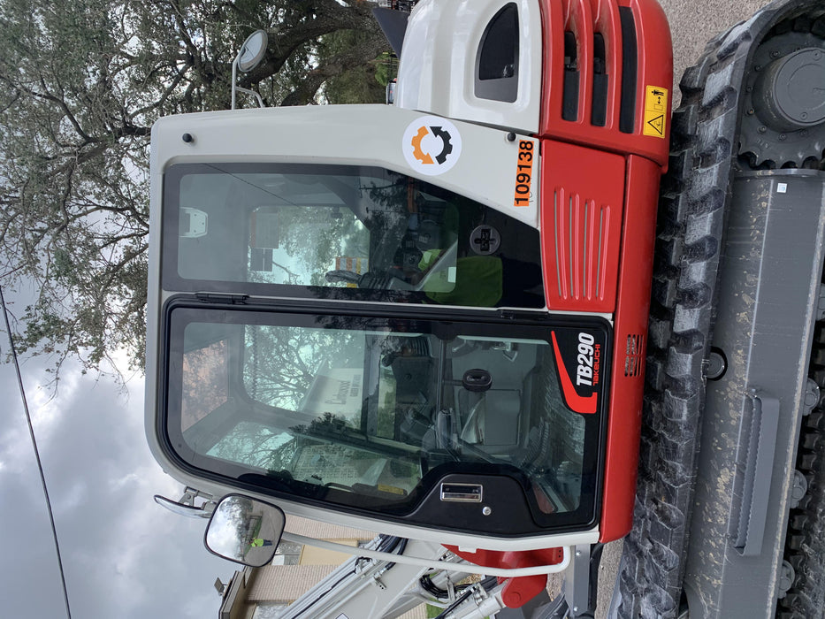 2020 Takeuchi TB290C Cab/Heat/Air, Rubber Tracks, Manual TAG QC