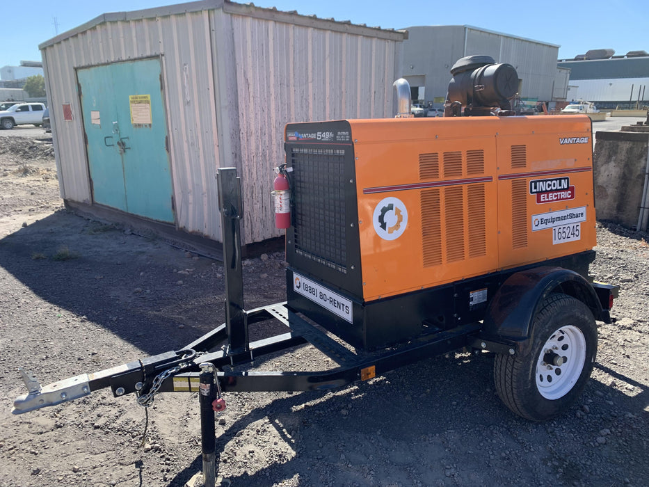 2021 Lincoln Electric Vantage 549X Ready Pak 3, ORANGE (includes trailer, cable rack, fender light kit)