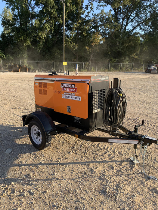 2021 Lincoln Electric Vantage 322 Vantage 322 Ready Pak 3 w/ Decals, ORANGE (includes trailer, cable rack, fender light kit) NO Telematics
