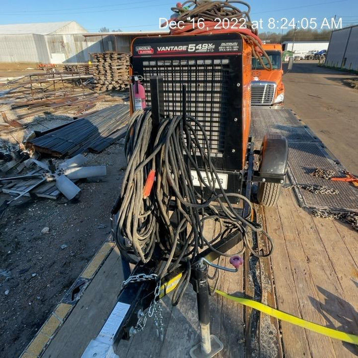 2021 Lincoln Electric Vantage 549X Ready Pak 3, ORANGE (includes trailer, cable rack, fender light kit)