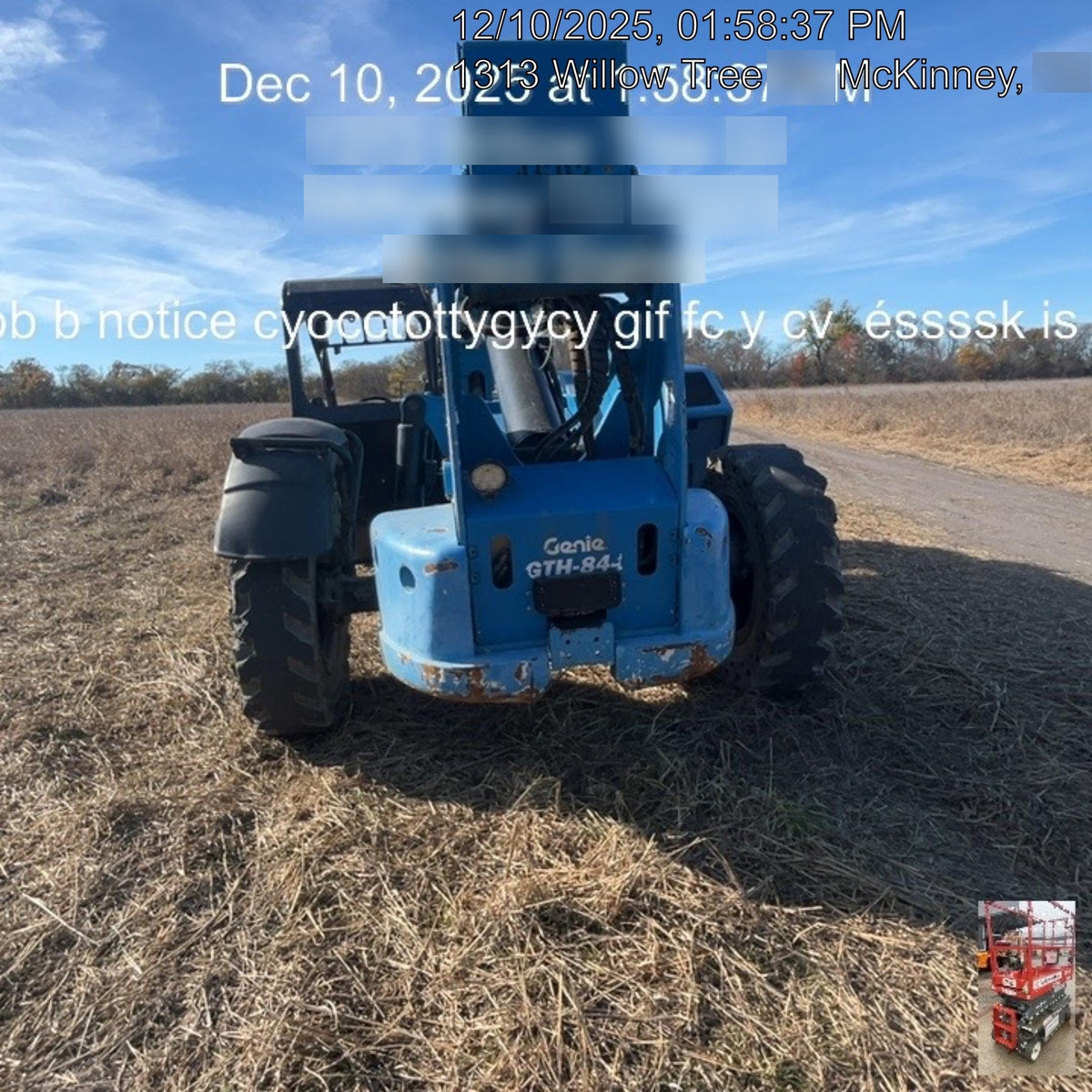 2017 Genie GTH-844 Solid Tires