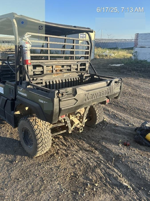 Kawasaki Mule PRO-DXT Kawasaki Mule PRO-DXT Diesel Utility Cart w/Alarm/Beacon, Hard Top, ES Track Hardware