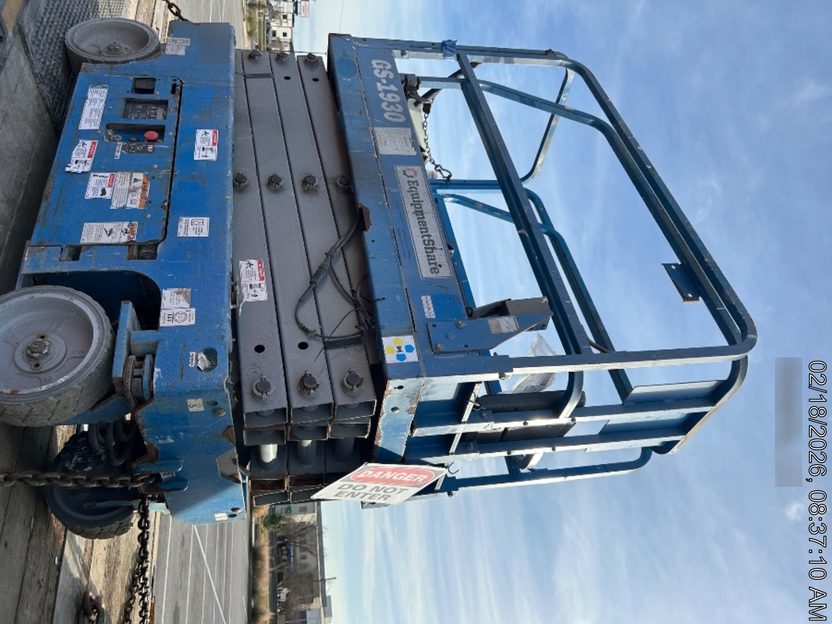 2019 Genie GS-1930 Fixed Rails with Chain Entry