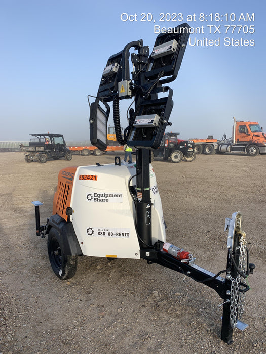 2023 Generac MLT2 Diesel, Flex Switch 120V Input, Powerzone Controller, 
(4) 320W LED Lights, 4kW Generator, 39.9 Gal Fuel Tank, 2" Ball, T3