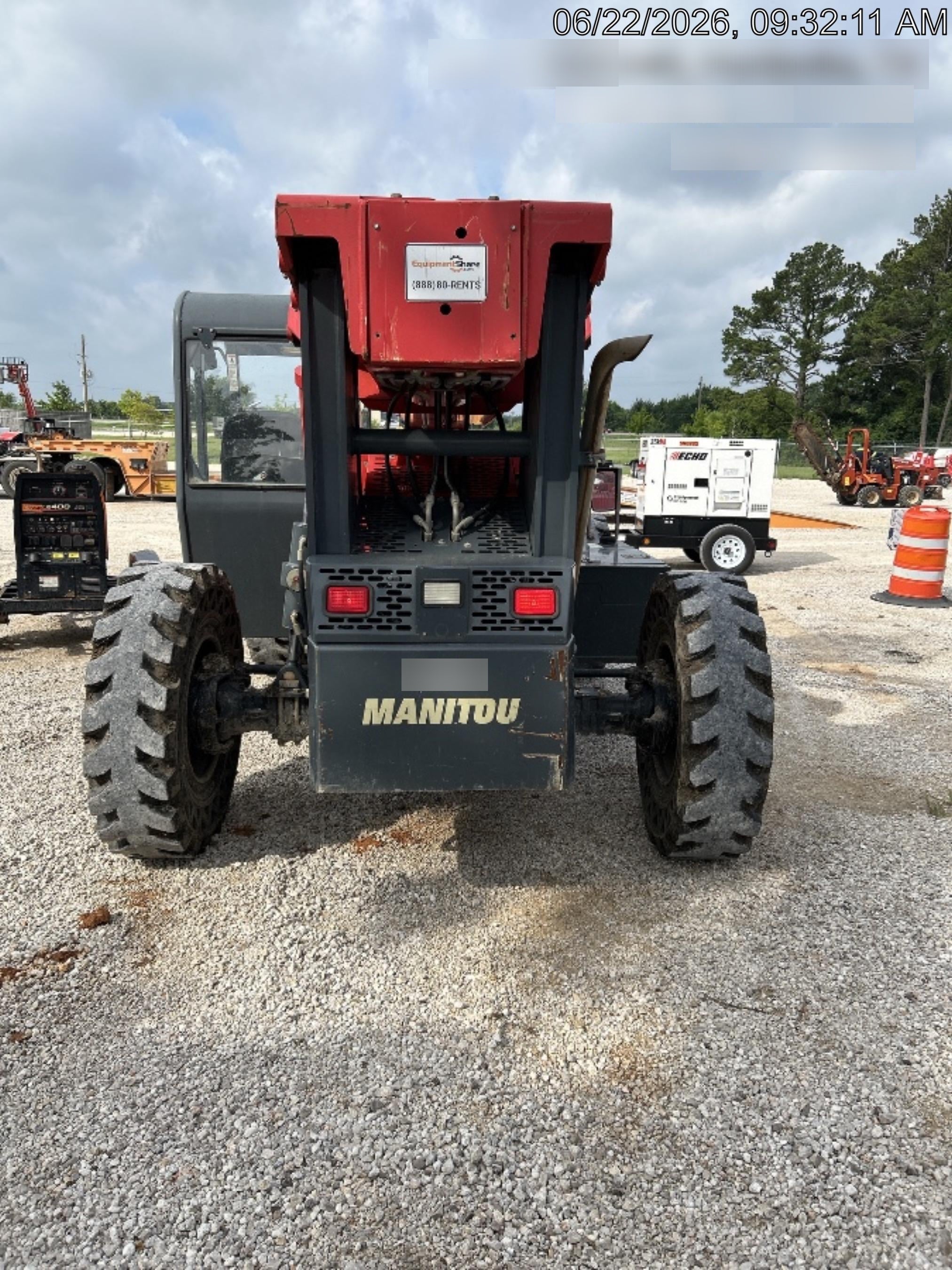 2019 Manitou MTA8044 MTA 8044 - 74 HP T4, Canopy, Worklights/Strobe, Beacon, 66" Carriage, 48" Forks, Solid Tires, Lift Hook, Aux Hydraulics