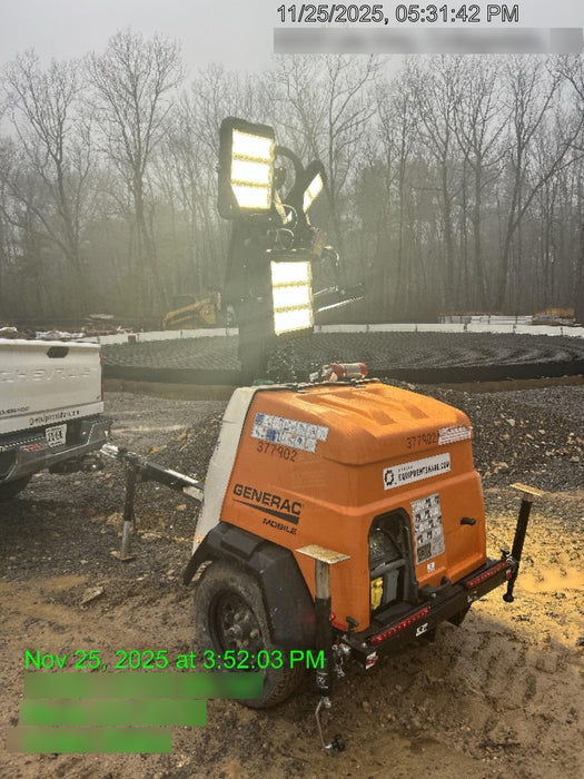 2023 Generac MLT2 Diesel, Flex Switch 120V Input, Powerzone Controller, 
(4) 320W LED Lights, 4kW Generator, 39.9 Gal Fuel Tank, 2" Ball, T3