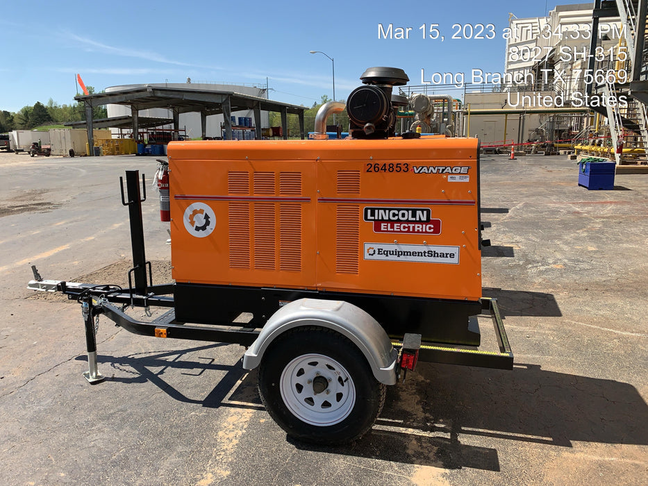 2022 Lincoln Electric Vantage 549X Crosslink Technology, Trailer Mounted, ES Decals, T3