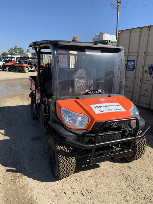 2021 Kubota RTV-X1140W-H Plastic Canopy, Windshield Acrylic Clear, LED Strobe Light, Wire Harness Kit, Back up Alarm