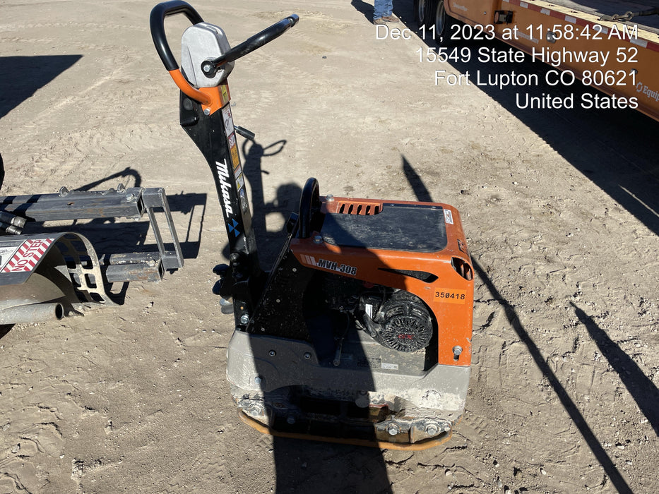 2023 Multiquip MV308GH Honda GX270, 18" Plate, Tachometer