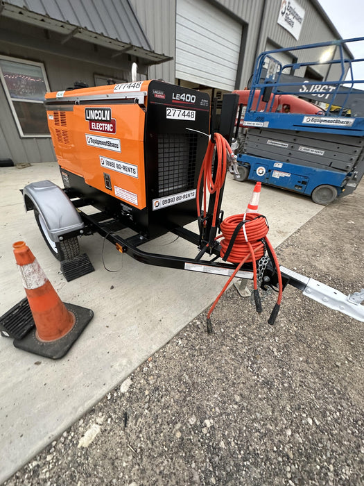 2022 Lincoln Electric LE400 Kubota V1505, Trlr, Cable Rack, Light Kit, ES Decals, T3