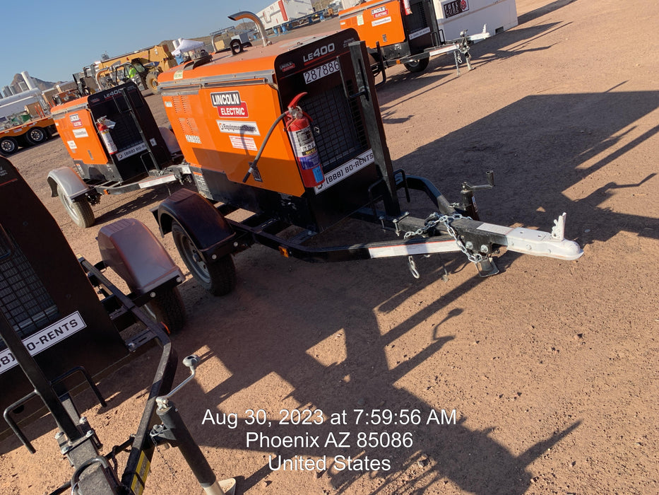 2023 Lincoln Electric LE400 Kubota V1505, Trlr, Cable Rack, Light Kit, ES Decals, T3