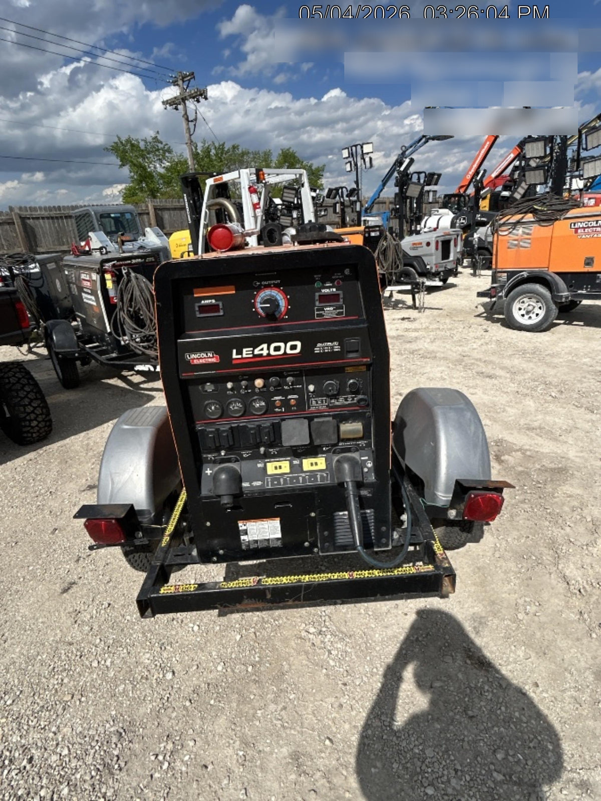 2022 Lincoln Electric LE400 Kubota V1505, Trlr, Cable Rack, Light Kit, ES Decals, T3