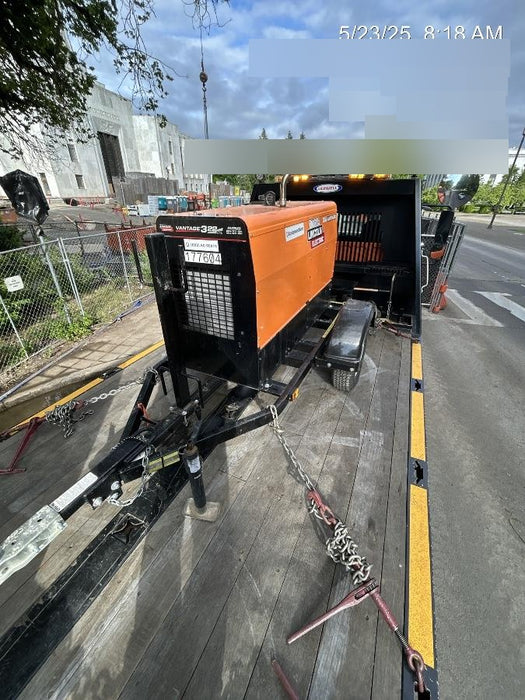 2021 Lincoln Electric Vantage 322 Vantage 322 Ready Pak 3 w/ Decals, ORANGE (includes trailer, cable rack, fender light kit) NO Telematics