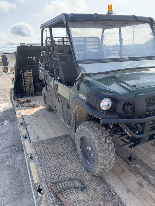 2019 Kawasaki Mule PRO-DXT Standard Options, Backup Alarm, Beacon, Plastic Hard Top, Poly Windshield, Horn Kit