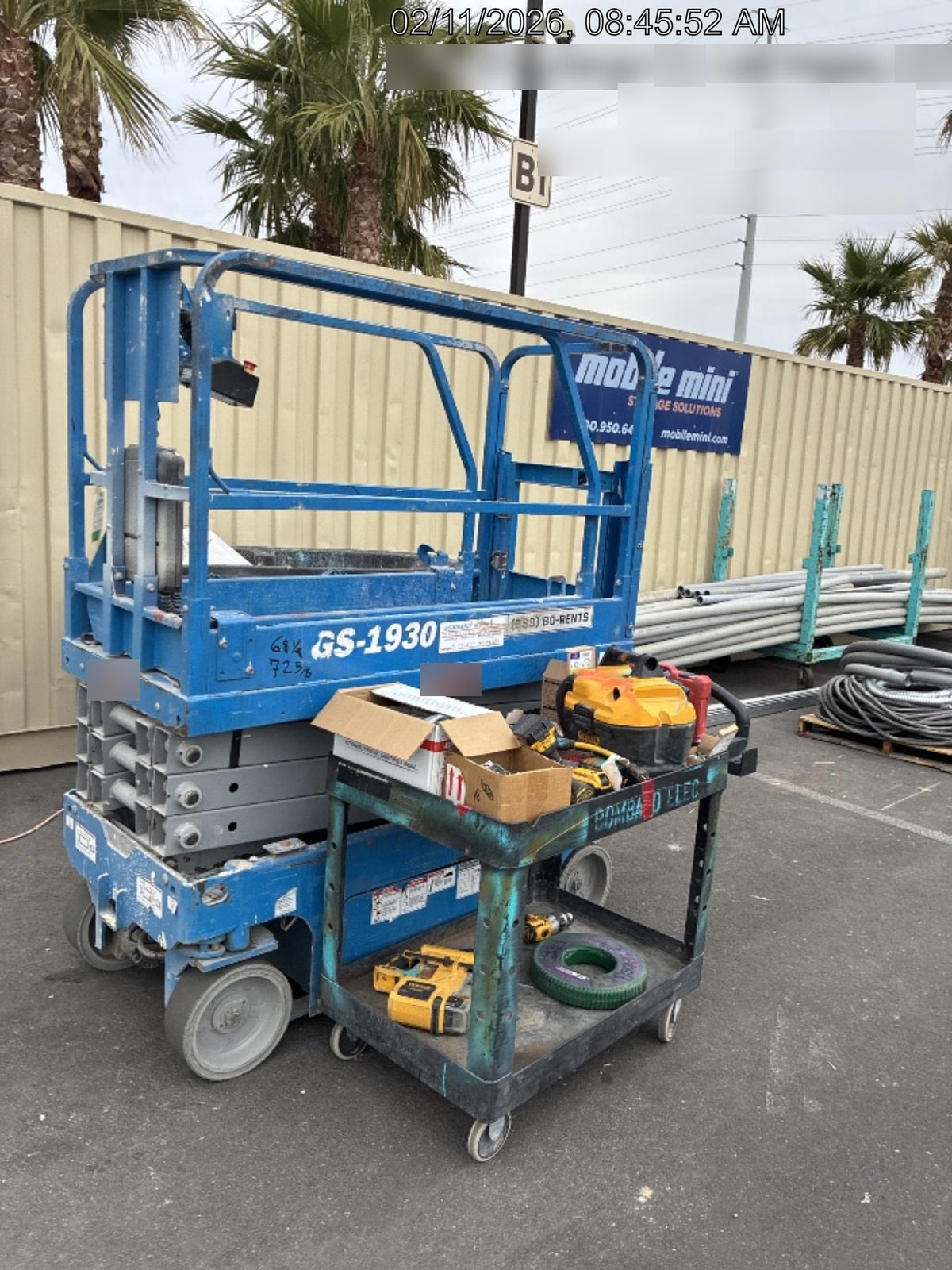 2019 Genie GS-1930 Half Height Swing Gate, 800W Inverter