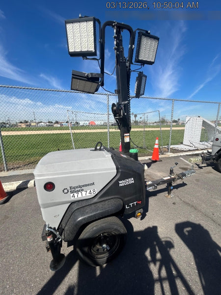 2024 Wacker Neuson LTT4 Diesel, Kohler KDW702, Deep Sea Controller, Auto Start, LED 320W, Bypass Outlet, T3