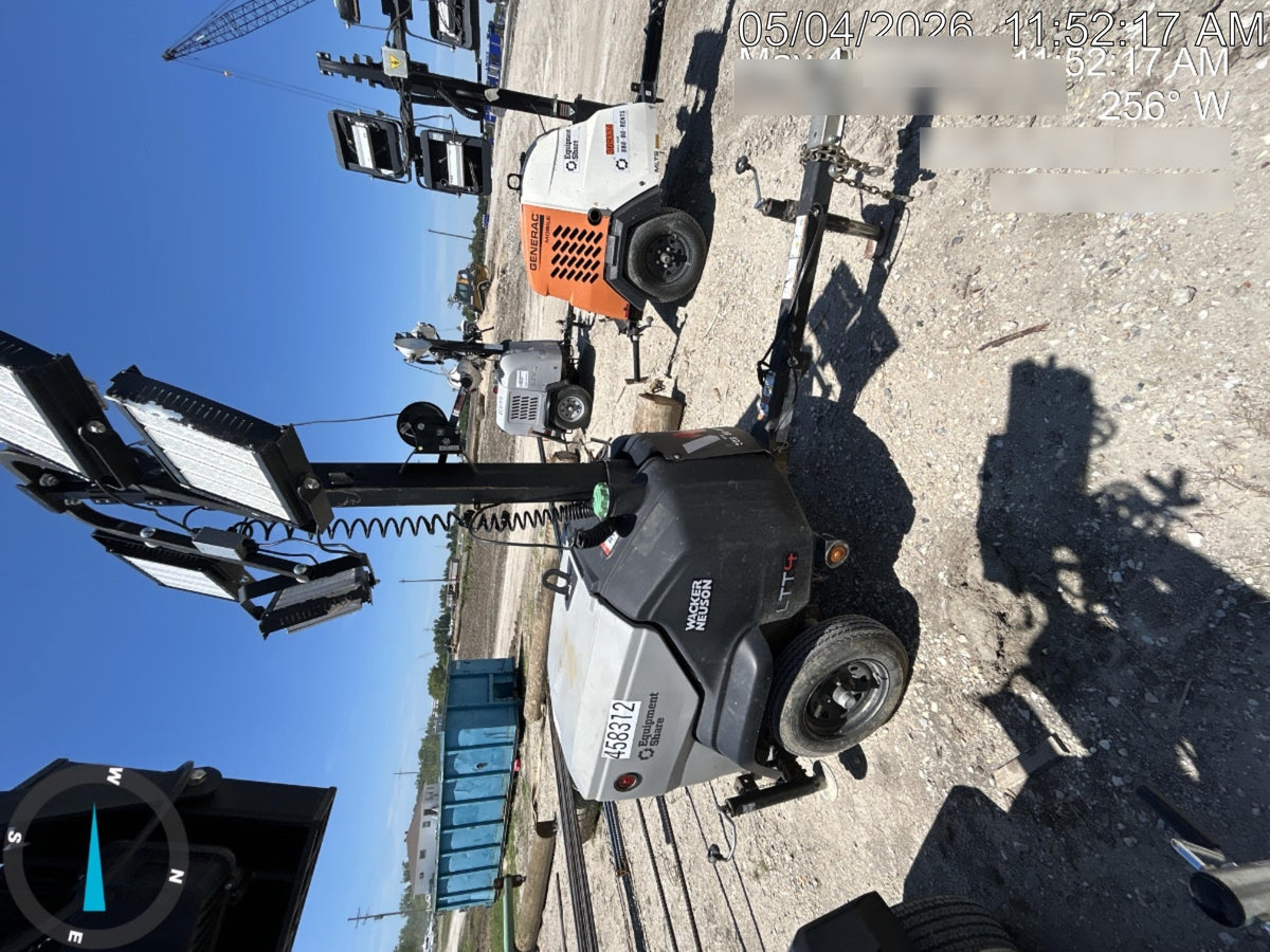 2024 Wacker Neuson LTT4 Diesel, Kohler KDW702, Deep Sea Controller, Auto Start, LED 320W, Bypass Outlet, T3