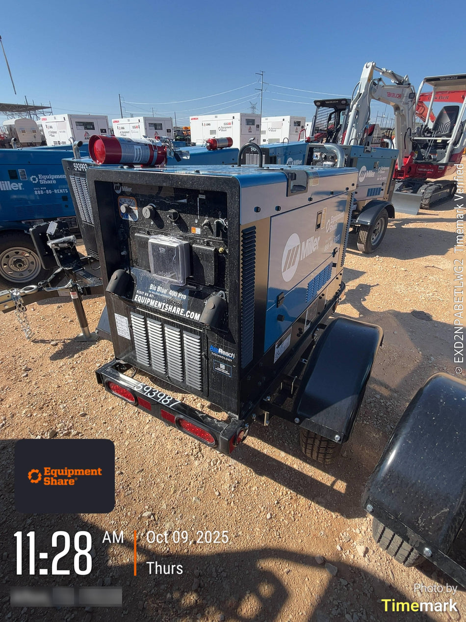 2025 MILLER ELECTRIC BIG BLUE 400