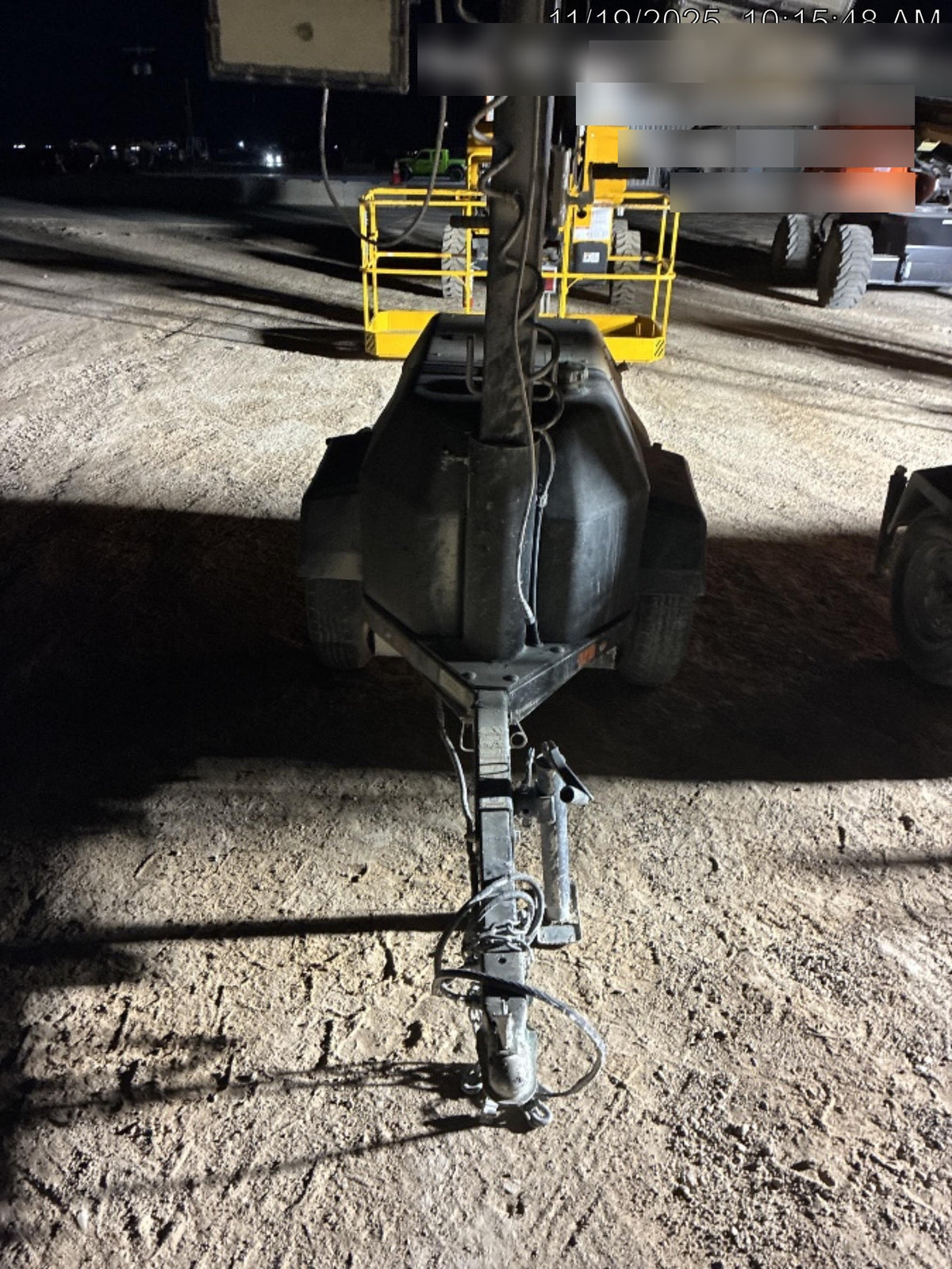 2022 Allmand NLV3GR (4) LED Light Fixture 350W, 23' Vertical Mast, 3kW Prime, Towable, ES Decals, T3