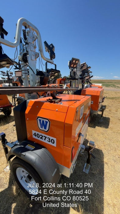 2024 Wanco WLTT-4MM4K Diesel, Deep Sea Controller, Shore Power Plug, Auto Start, (4) 350W LED Floodlights, 4kW Generator, 60 Gal Fuel Tank, 2" Ball, T3