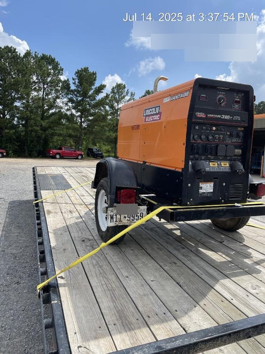 2021 Lincoln Electric Vantage 322 Vantage 322 Ready Pak 3 w/ Decals, ORANGE (includes trailer, cable rack, fender light kit) NO Telematics