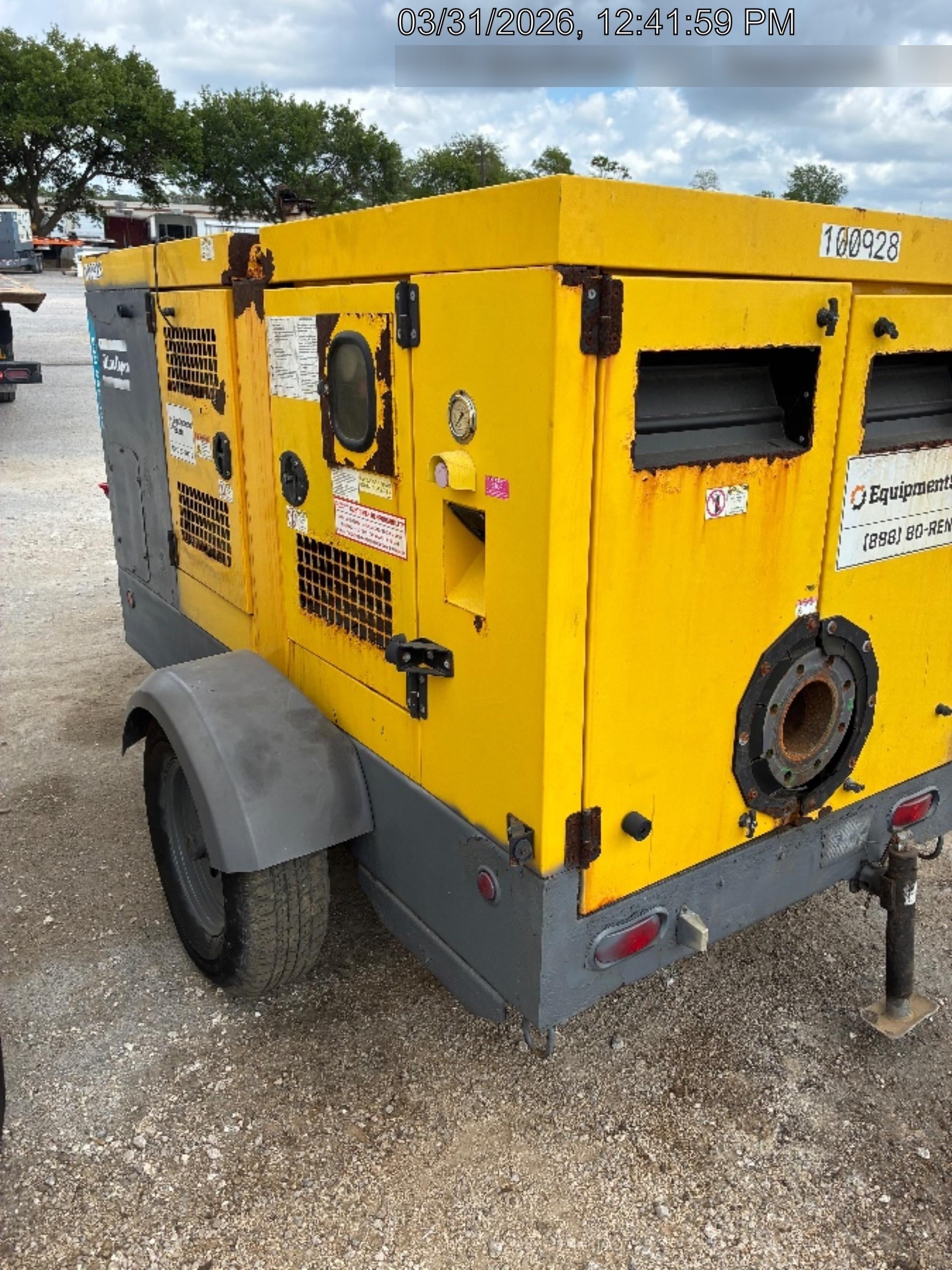 2020 ATLAS COPCO PAS 150 HF CS Enclosed