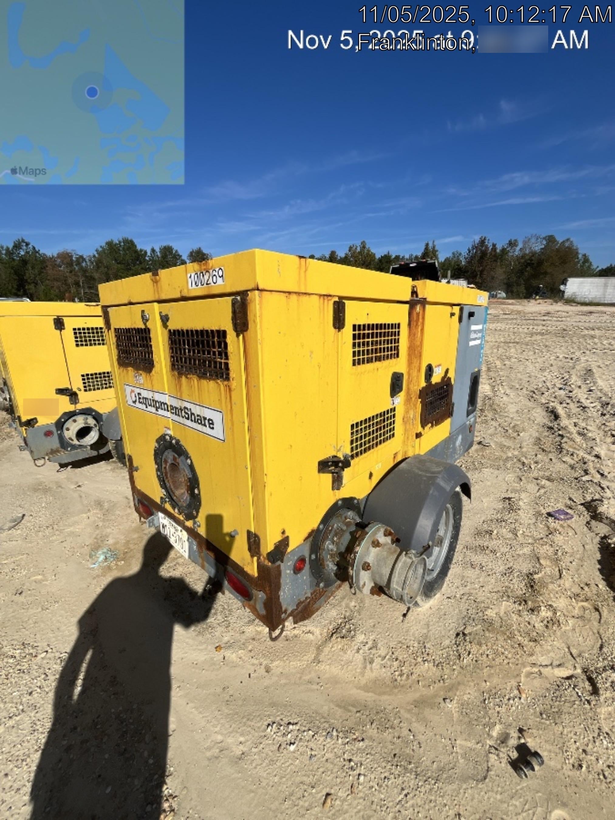 2020 ATLAS COPCO PAS 150 HF CS Enclosed