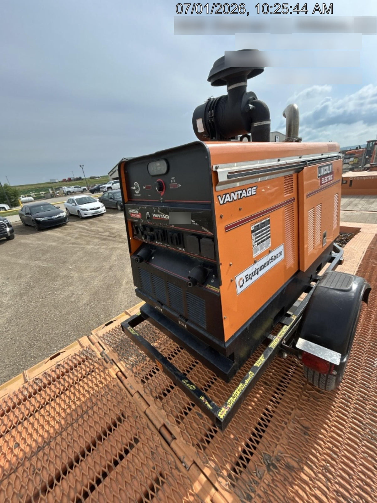2021 Lincoln Electric Vantage 549X Ready Pak 3, ORANGE (includes trailer, cable rack, fender light kit)