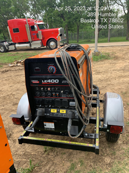 2023 Lincoln Electric LE400 Kubota V1505, Trlr, Cable Rack, Light Kit, ES Decals, T3