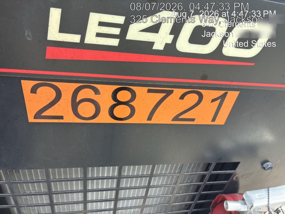 2022 Lincoln Electric LE400 Kubota V1505, Trlr, Cable Rack, Light Kit, ES Decals, T3