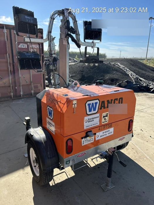 2024 Wanco WLTT-4MM4K Diesel, Deep Sea Controller, Shore Power Plug, Auto Start, (4) 350W LED Floodlights, 4kW Generator, 60 Gal Fuel Tank, 2" Ball, T3