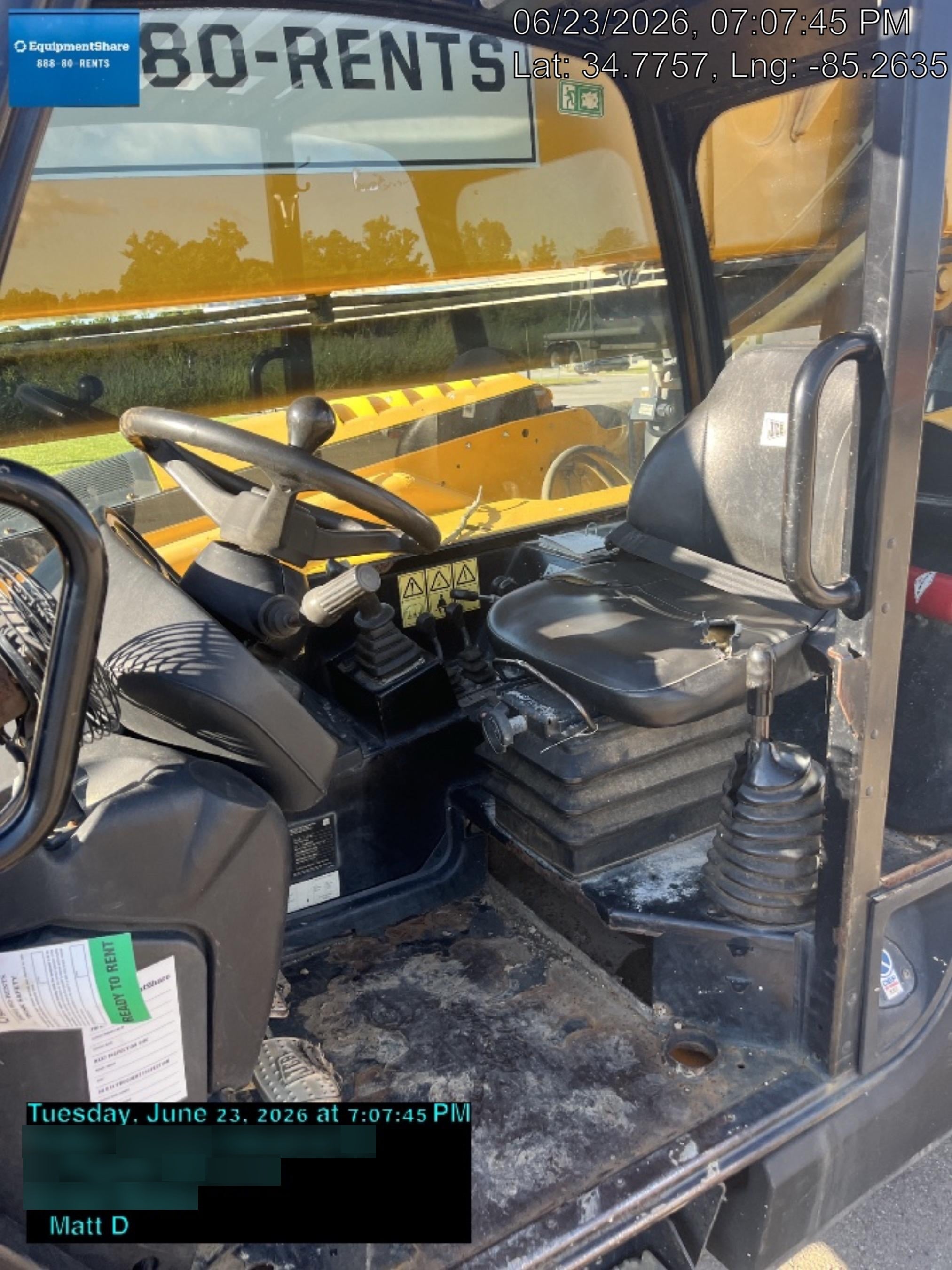2019 JCB 510-56 Canopy, 74 HP, Solid Tires, STD Worklight, Beacon, Aux Hydraulics, Lifting Eye, Back up Alarm w/66" Carriage/60" Forks